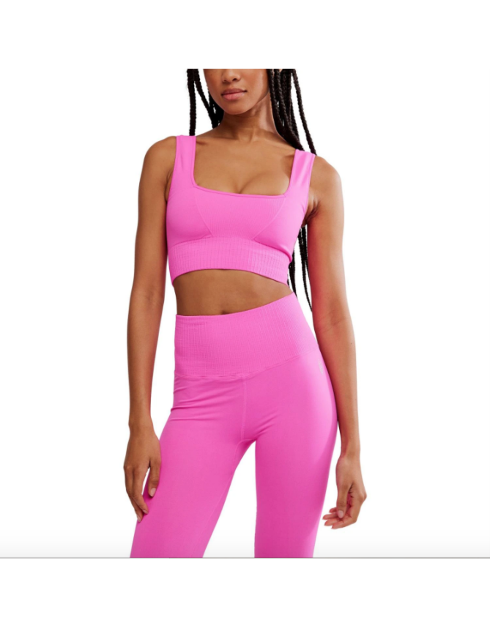 FP MOVEMENT FP MOVEMENT GOOD KARMA SQUARE-NECK BRA