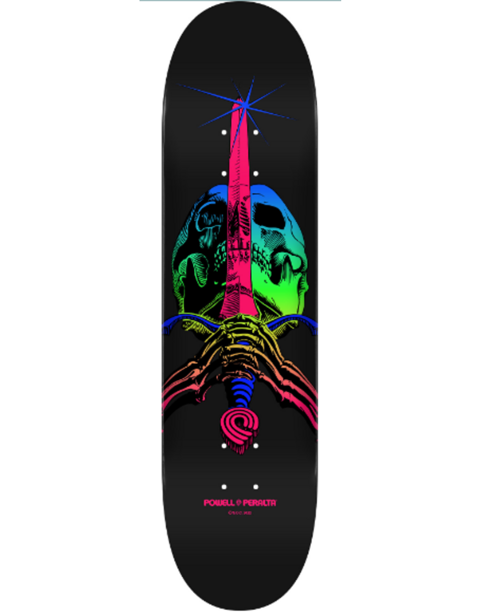 POWELL PERALTA Powell Peralta Skull & Sword Skateboard Deck Green Fade - Shape 243 - 8.25 x 31.95