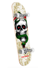 POWELL PERALTA Powell Peralta Skull & Snake Birch Complete Skateboard White/Metallic Gold - 7.75 x 31.08