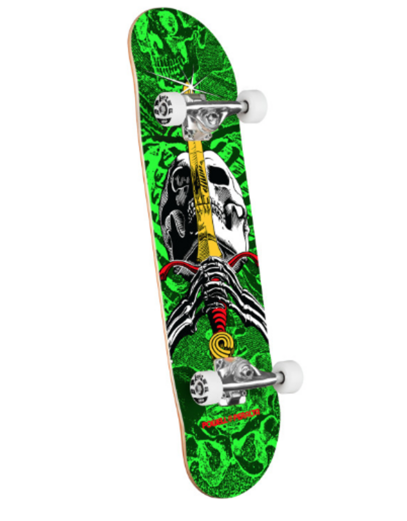 POWELL PERALTA Powell Peralta Skull & Sword Birch Complete Skateboard Green - 8 X 31.45