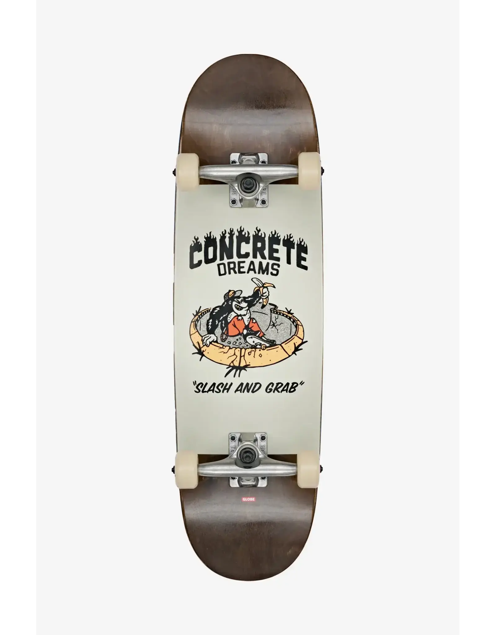 GLOBE KIDS SOFTIE 8.25" MID COMPLETE DARK MAPLE/CONCRETE DREAMS #10525470Y