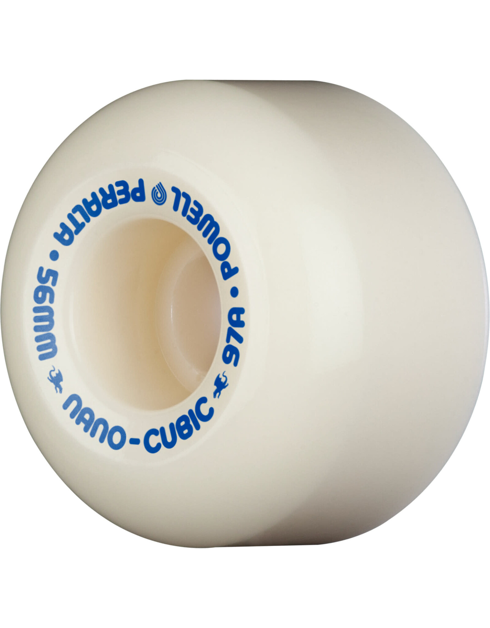 POWELL PERALTA Powell Peralta Nano-Cubic 97A - Asymmetrical Shape - Wide Ride Patch - Offset Bearing - 56mm x 37mm 93A Skateboard Wheels 4pk