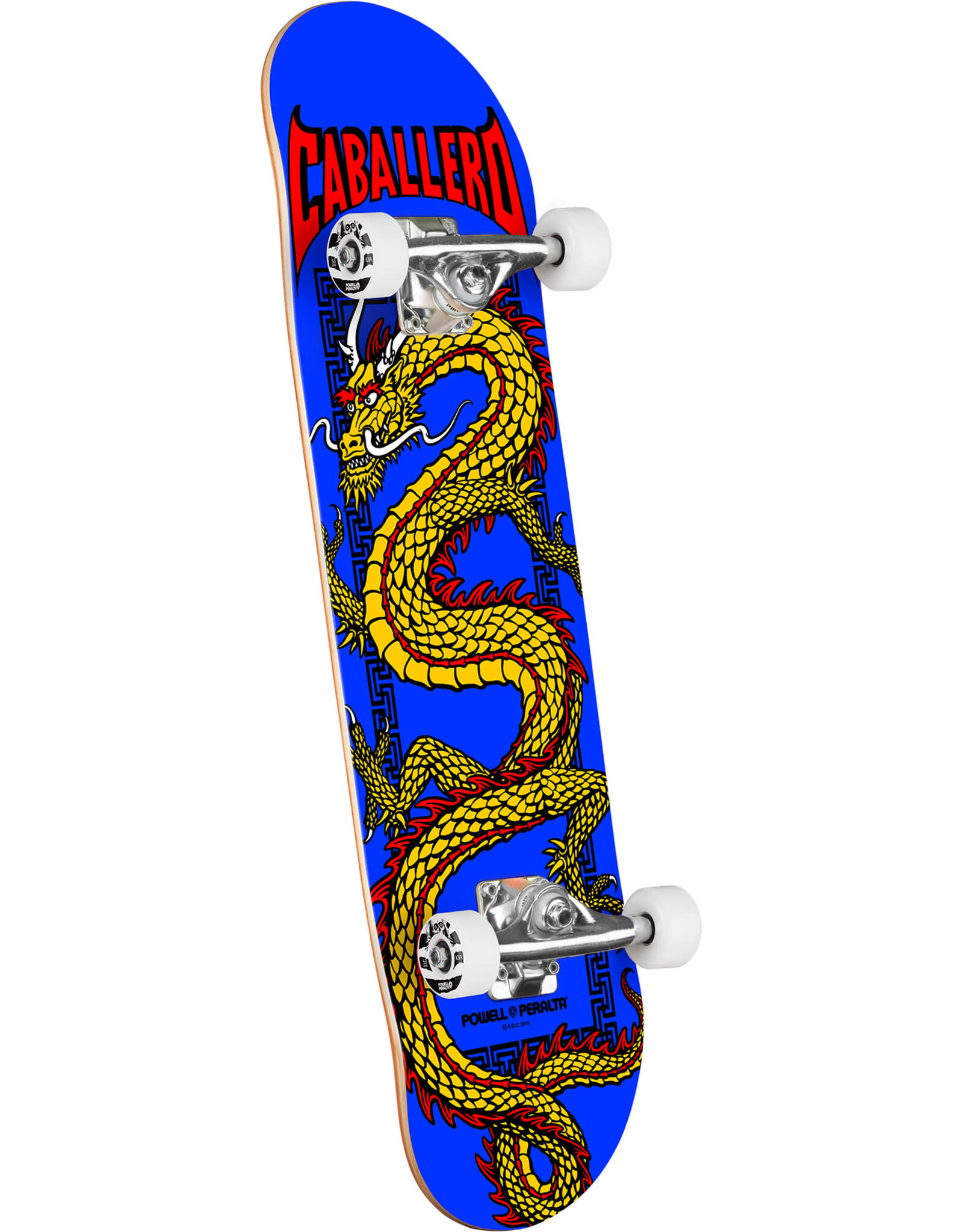 POWELL PERALTA Powell Peralta Cab Chinese Dragon Birch Complete Skateboard Royal Blue - 7.75 x 31.08