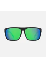 CARVE SUNGLASSES VENDETTA - MATTE BLACK FRAME GREY POLARIZED LENS GREEN IRIDIUM