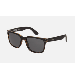 CARVE SUNGLASSES RIVALS - MATTE BLACK TORT FRAME WITH GREY POLARIZED LENS