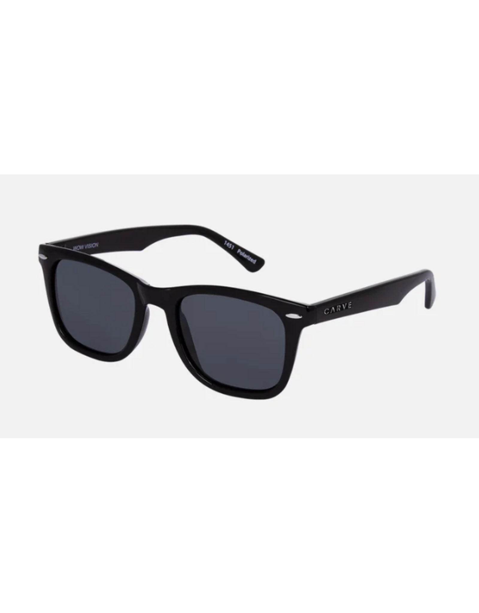 CARVE SUNGLASSES WOW VISION - POLARIZED GLOSS BLACK FRAME SUNGLASSES