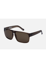 CARVE SUNGLASSES VENDETTA - MATTE BROWN TRANSLUCENT STREAK FRAME BROWN POLARIZED LENS