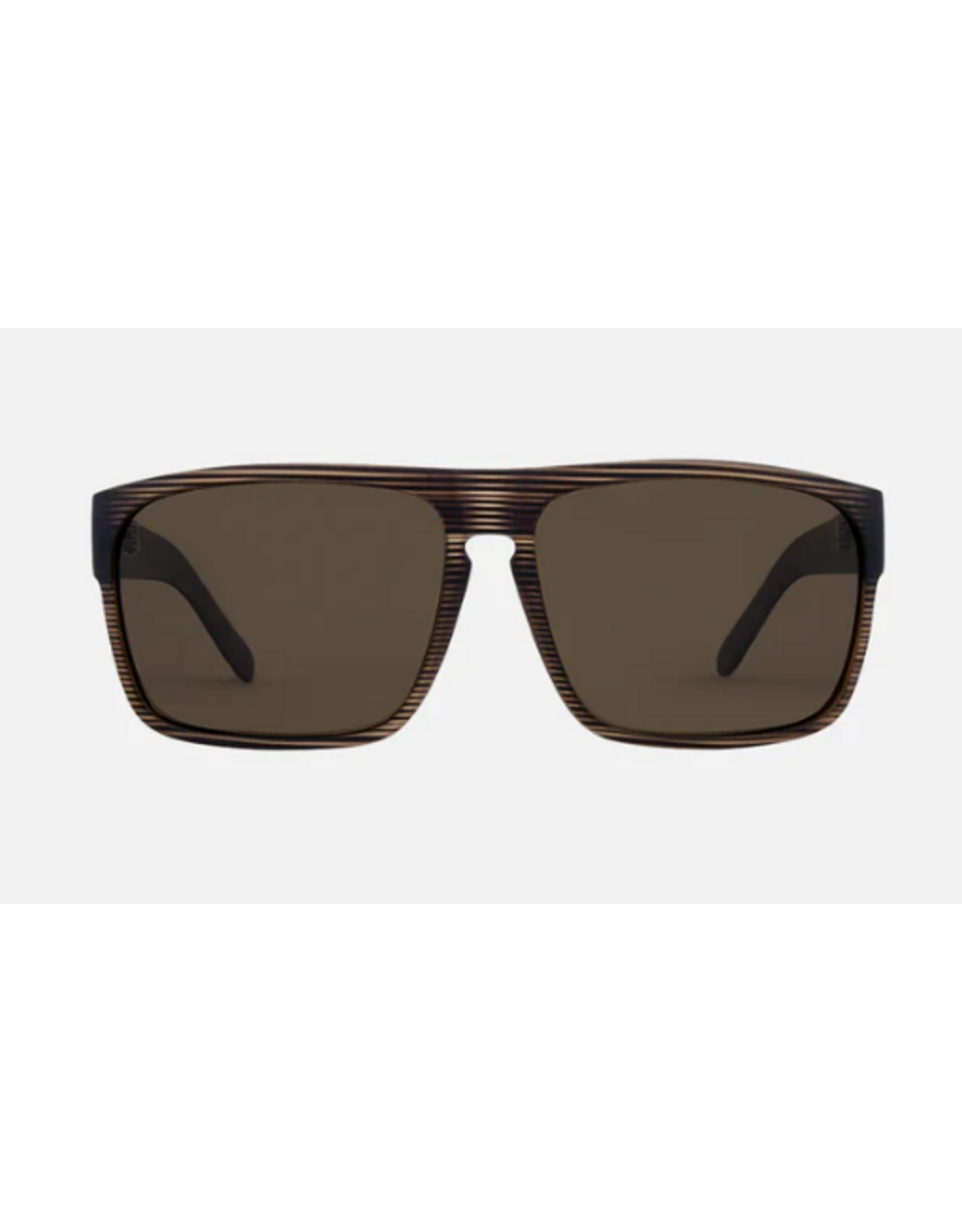 CARVE SUNGLASSES VENDETTA - MATTE BROWN TRANSLUCENT STREAK FRAME BROWN POLARIZED LENS