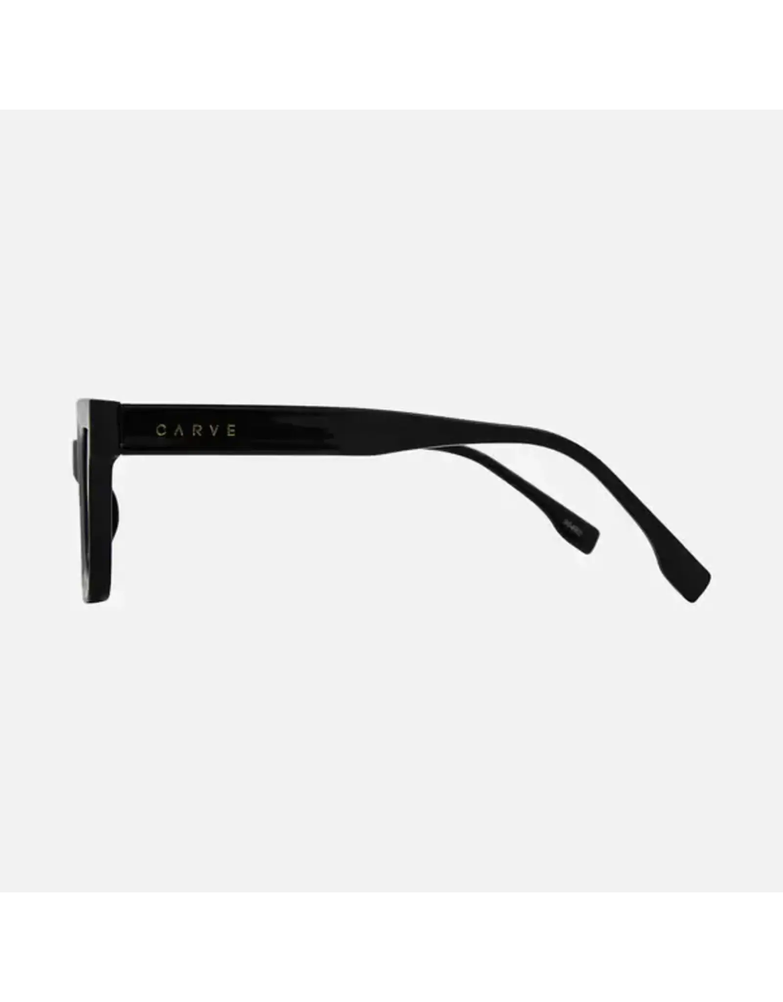 CARVE SUNGLASSES MANHATTAN - GLOSS BLACK FRAME WITH GREY LENS