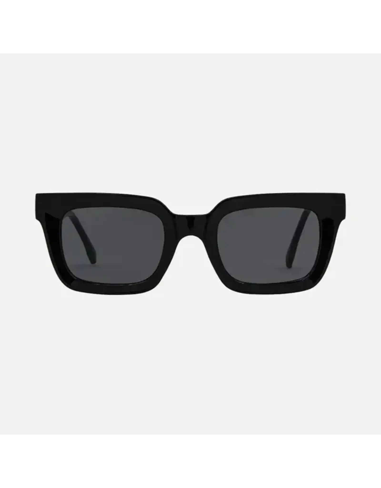 CARVE SUNGLASSES MANHATTAN - GLOSS BLACK FRAME WITH GREY LENS