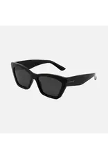 CARVE SUNGLASSES TAHOE - GLOSS BLACK FRAME WITH DARK GREY POLARIZED LENS
