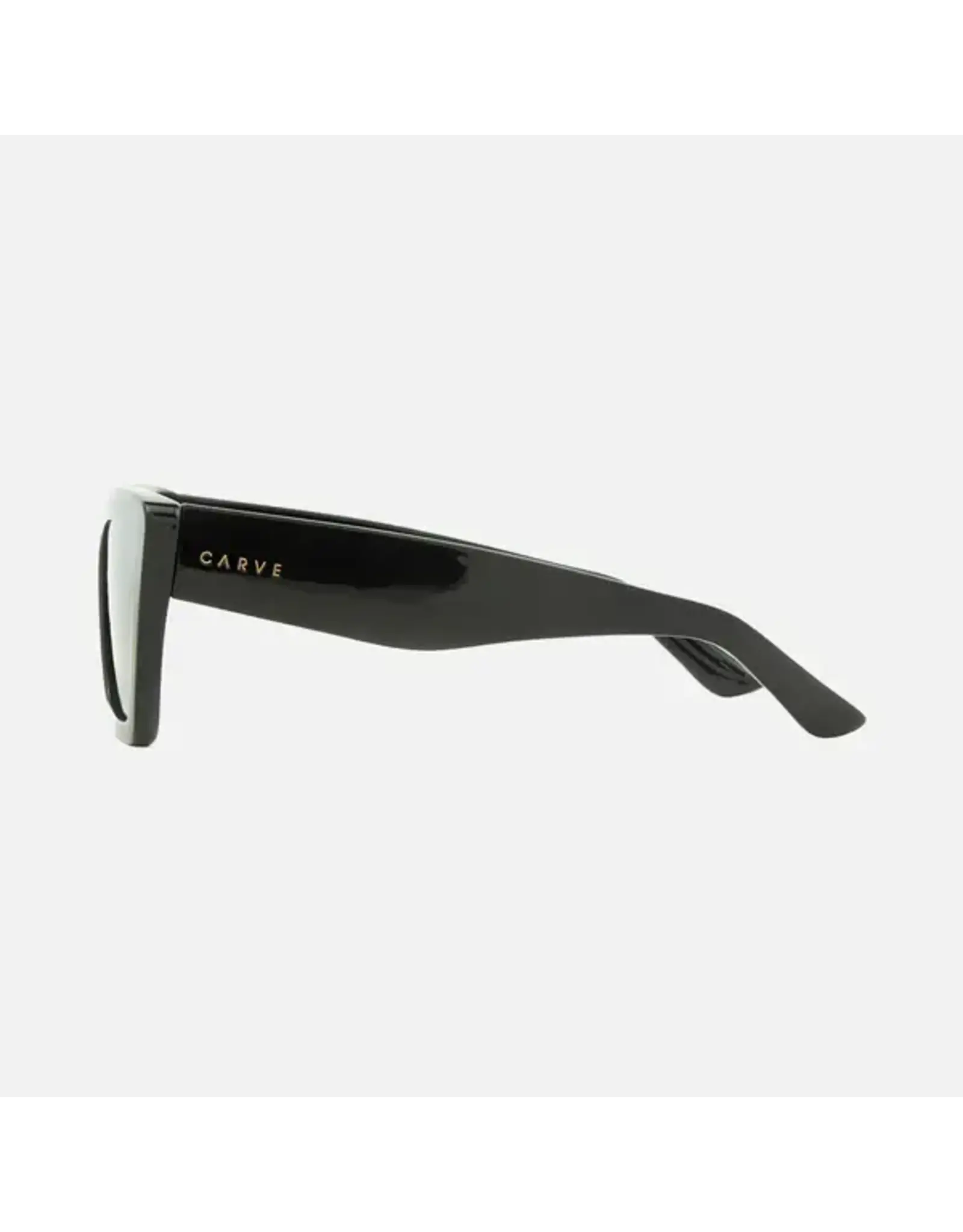 CARVE SUNGLASSES TAHOE - GLOSS BLACK FRAME WITH DARK GREY POLARIZED LENS