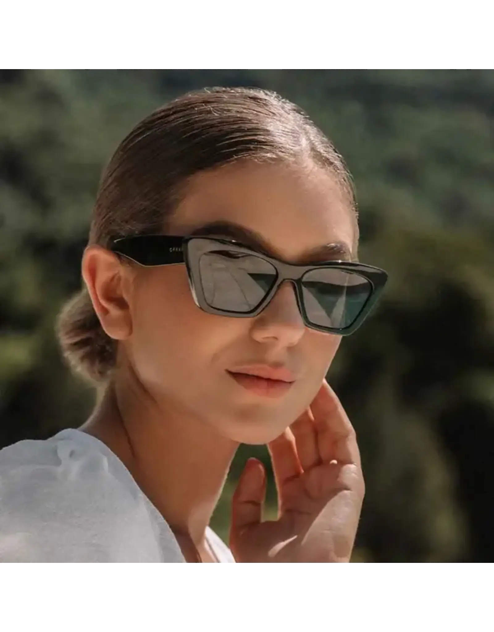 CARVE SUNGLASSES TAHOE - GLOSS BLACK FRAME WITH DARK GREY POLARIZED LENS