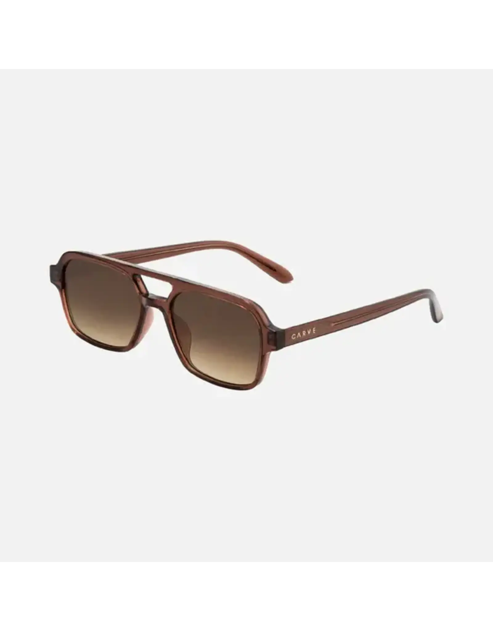 CARVE SUNGLASSES AZORE - GLOSS BLACK SMOKE-YELLOW LENS