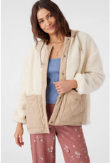 ONEILL Womens MEENA HIGH PILE FLEECE QUILTED JACKET