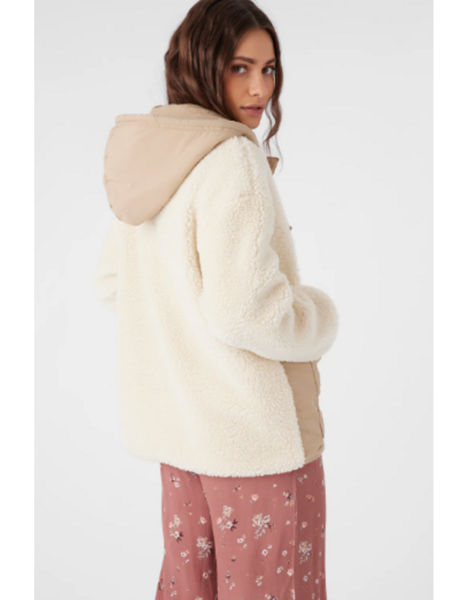 ONEILL Womens MEENA HIGH PILE FLEECE QUILTED JACKET