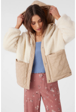 ONEILL Womens MEENA HIGH PILE FLEECE QUILTED JACKET