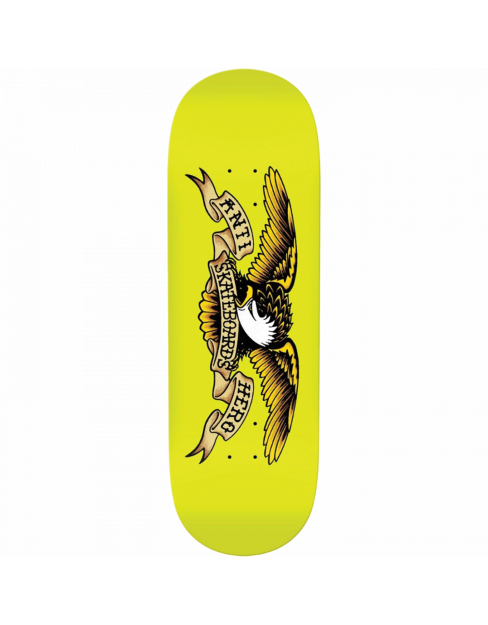 ANTI HERO AH SHAPED EAGLE DECK-10x31.85 HORSE PILL YEL Antihero