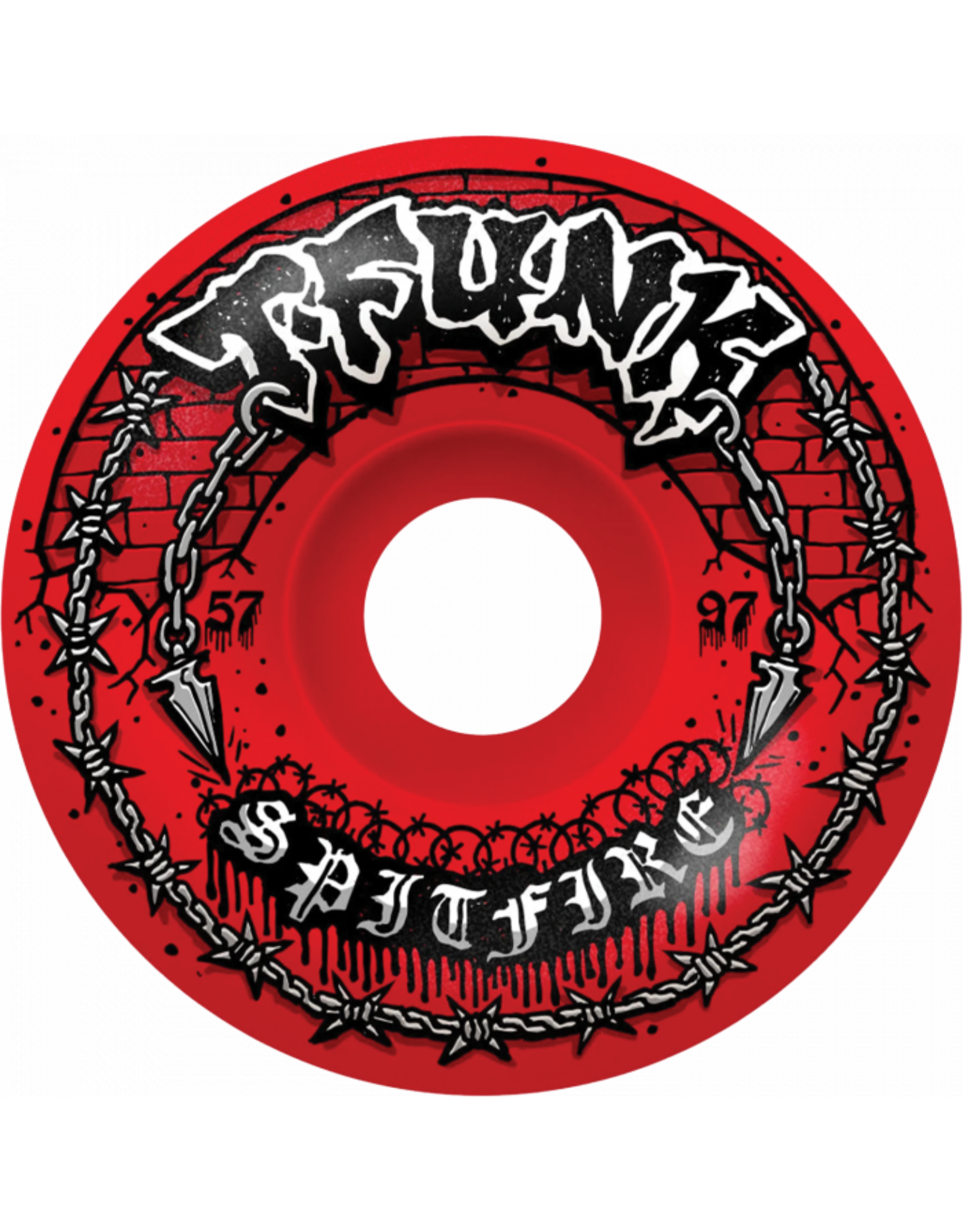 SPITFIRE SF FUNKHOUSER F4 97A RADIAL FULL RAW 57MM RED Spitfire