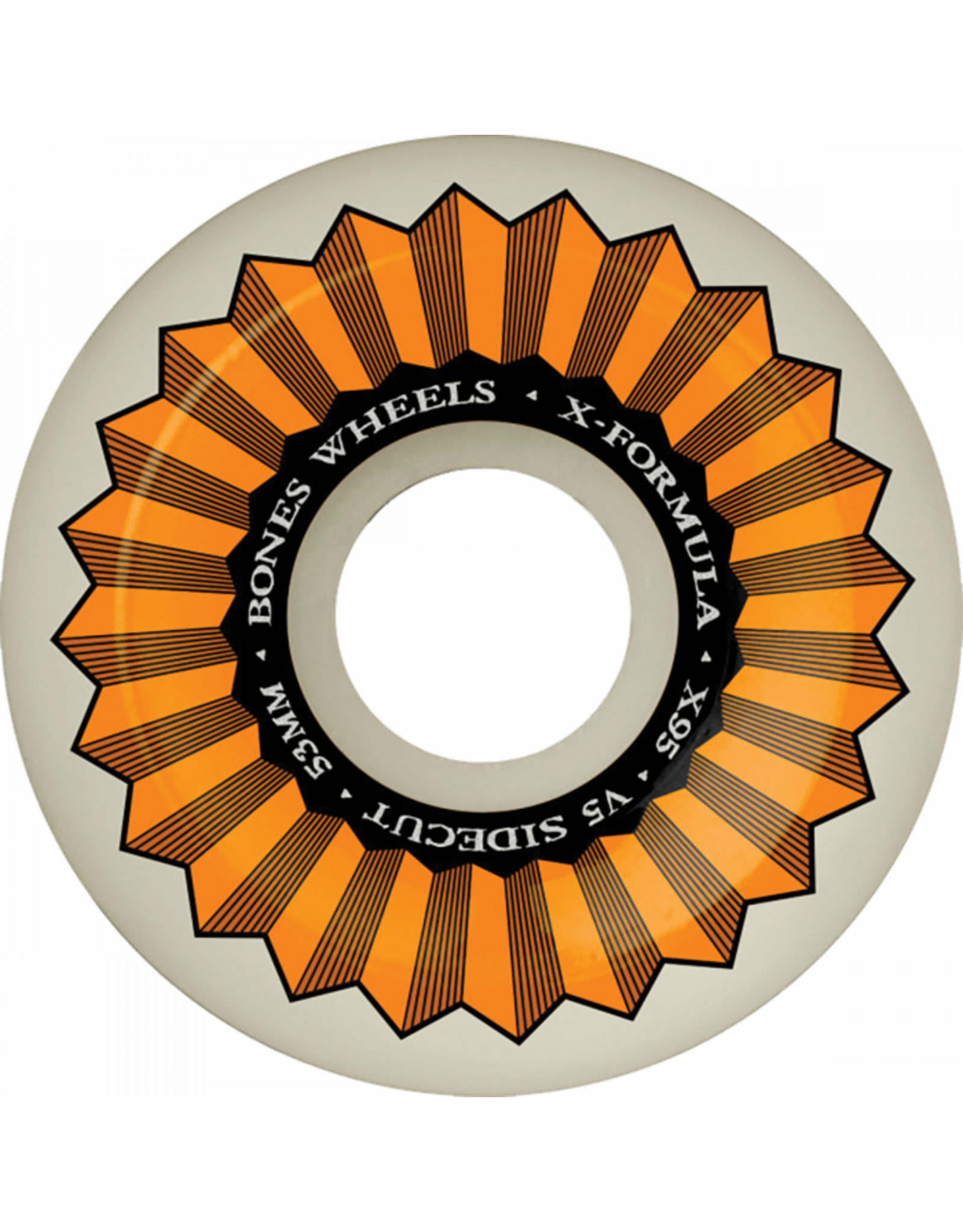 BONES BONES XF X95 V5 SIDECUT 53mm 95A BANKS LOGO NAT Bones Wheels