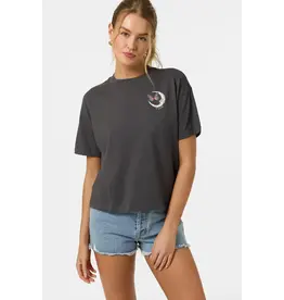 ONEILL Womens LA LUNA EASY TEE - WASHED BLACK