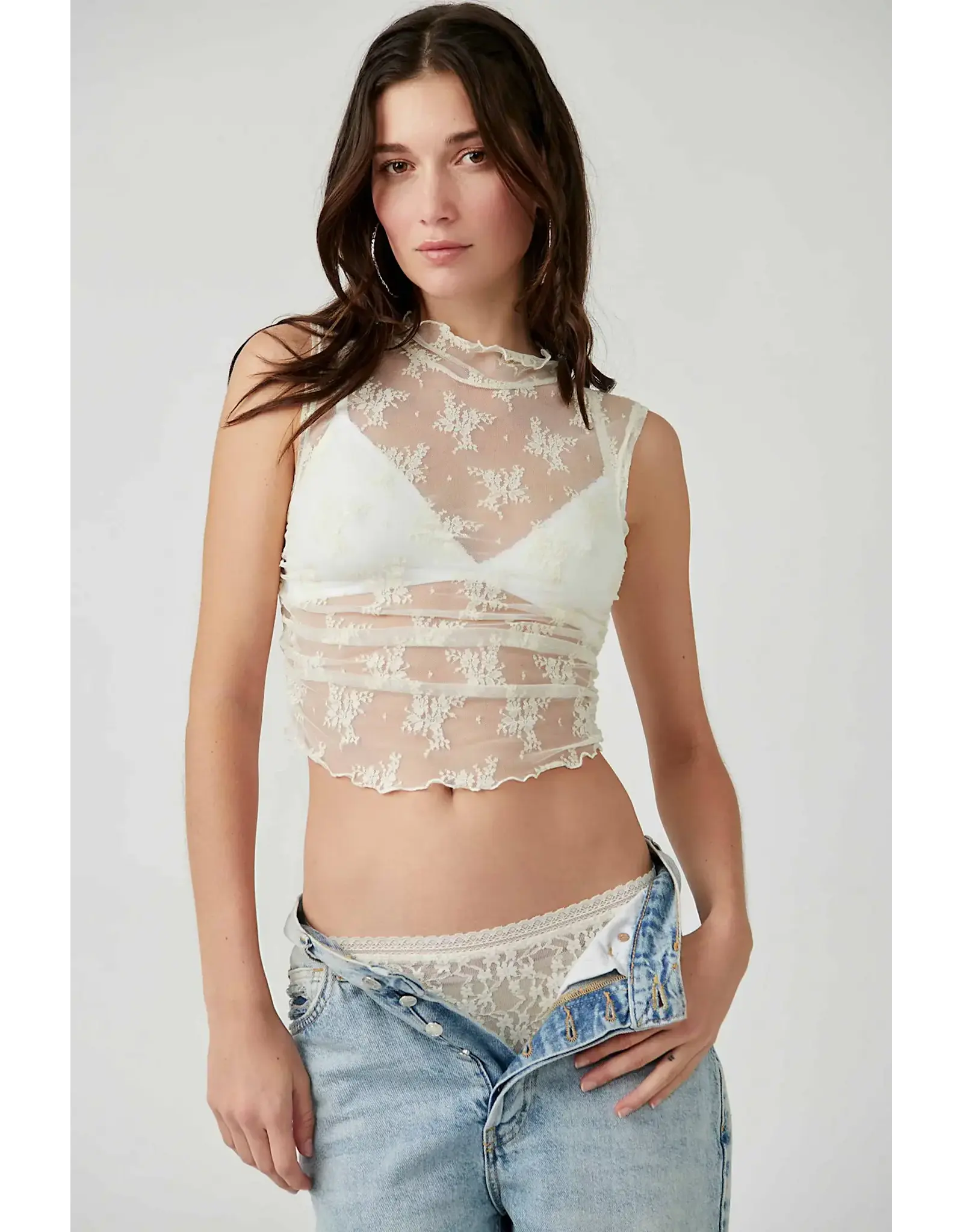 Free People SOLID NICE TRY MUSCLE TANK