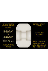 POWELL PERALTA Powell Peralta Dragons 95A - V4 Symmetrical Shape - Medium Ride Patch - 54mm x 34mm 95A V4 Skateboard Wheels 4pk