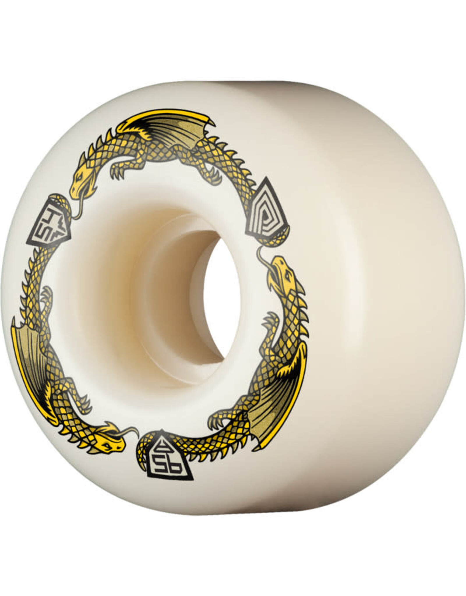 POWELL PERALTA Powell Peralta Dragons 95A - V4 Symmetrical Shape - Medium Ride Patch - 54mm x 34mm 95A V4 Skateboard Wheels 4pk