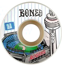 BONES BONES WHEELS X-Formula Skateboard Wheels Rogers Centre 52mm V1 99A 4pk White