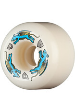 BONES Powell Peralta Nano Rats 97A - AA2 Asymmetrical Shape - Wide Ride Patch - 54mm x 39mm 97A AA2 Skateboard Wheels 4pk