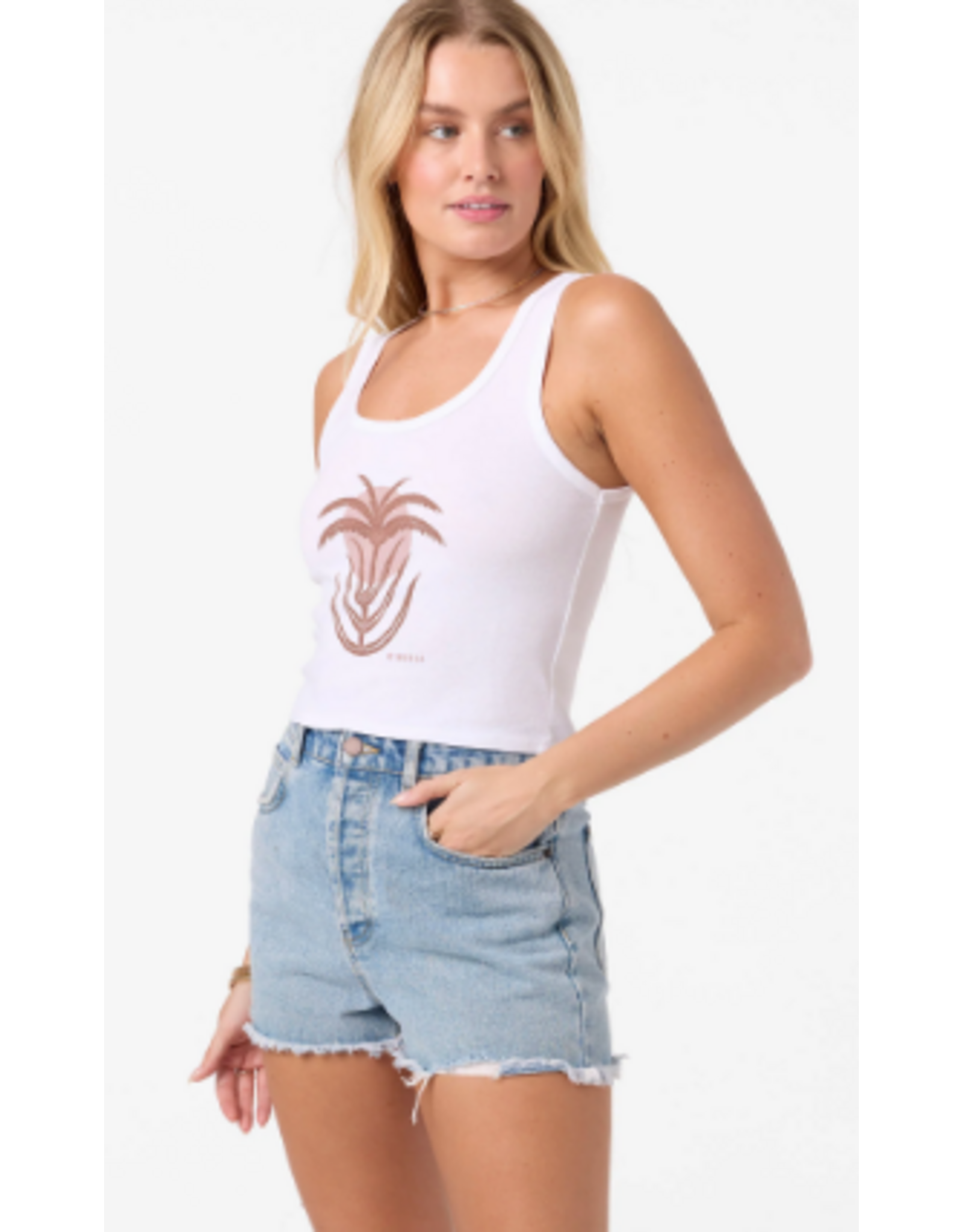 ONEILL PALM SUN SCOOP NECK TANK