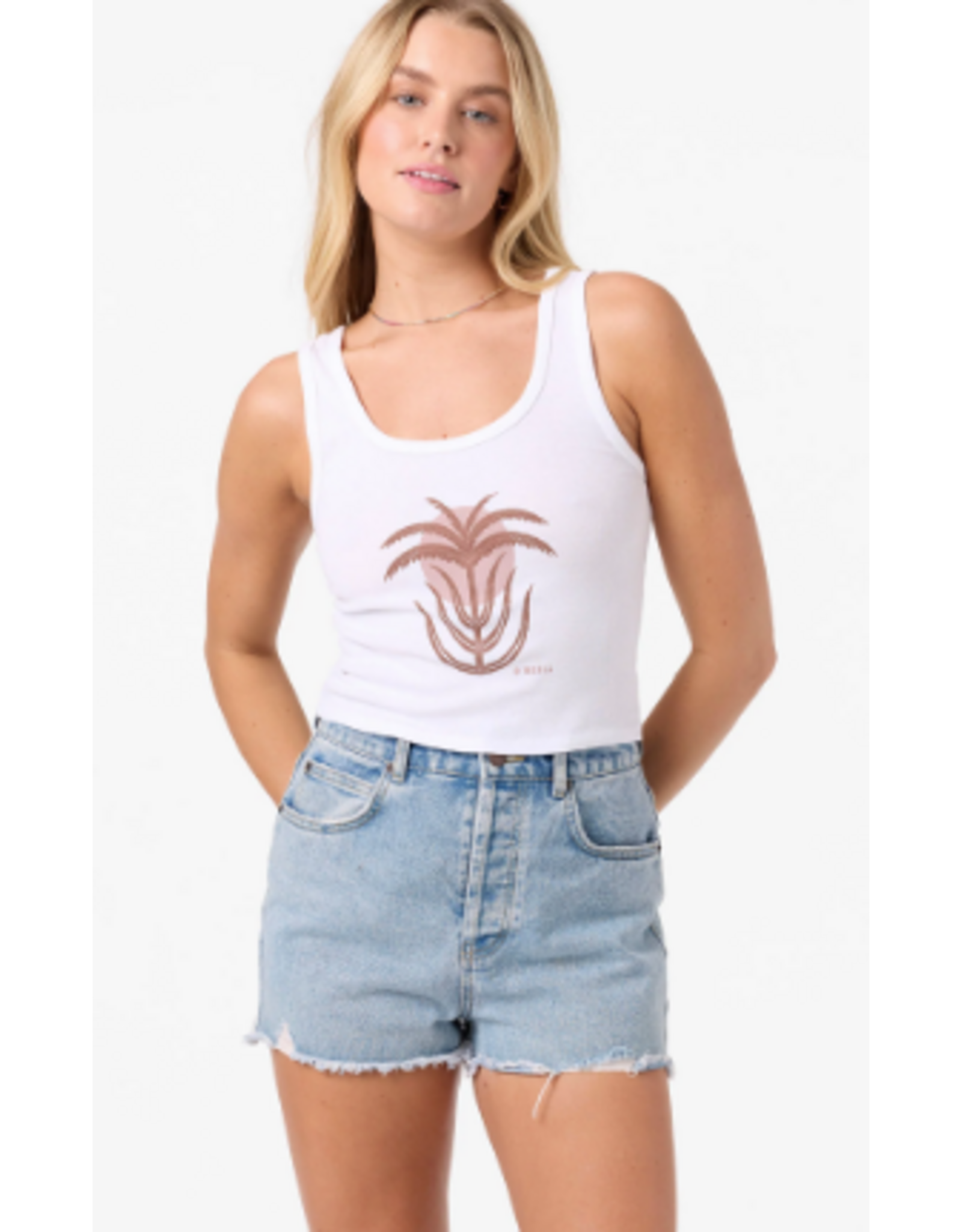 ONEILL PALM SUN SCOOP NECK TANK