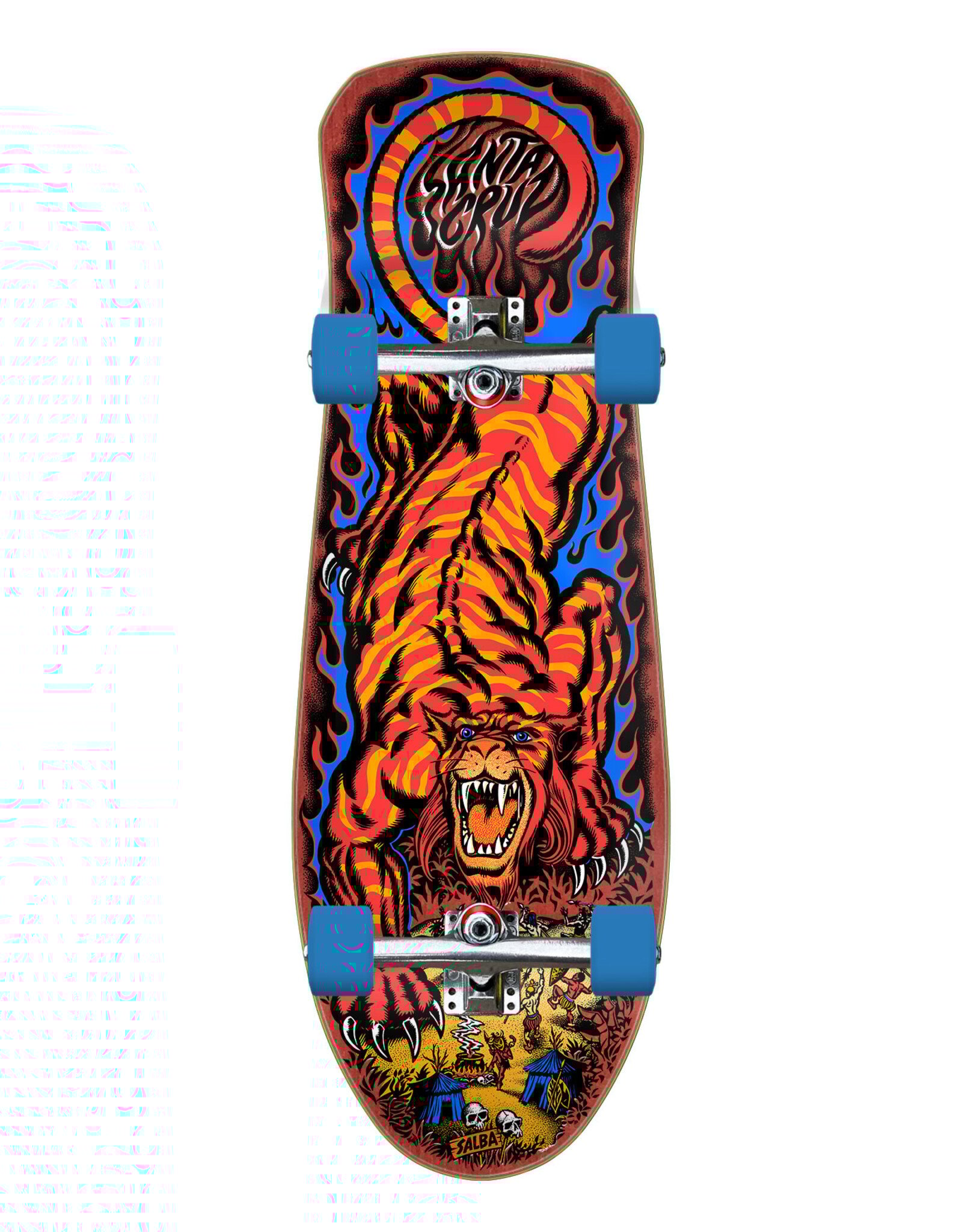 santa cruz Salba Tiger 10.3in x 31.1in Shaped Cruiser Skateboard Santa Cruz SKU: #11117585