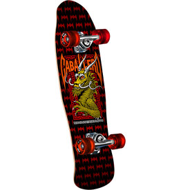 POWELL PERALTA Powell Peralta Classic Cruiser Cab Street Dragon Birch Complete Skateboard Black/Red x 8 x 29.5