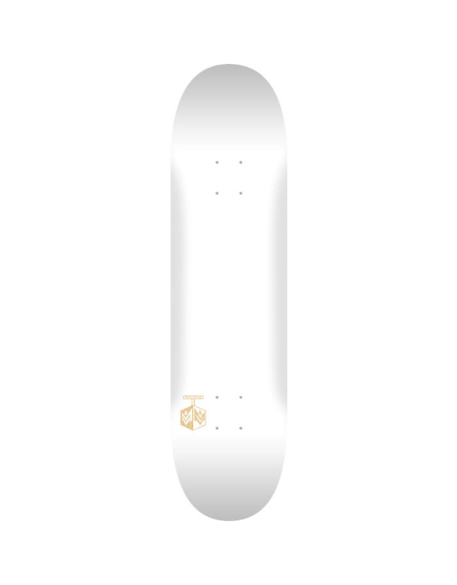 MINI LOGO MINI LOGO DETONATOR "15" SKATEBOARD DECK 243 K20 SOLID WHITE - 8.25 x 31.95