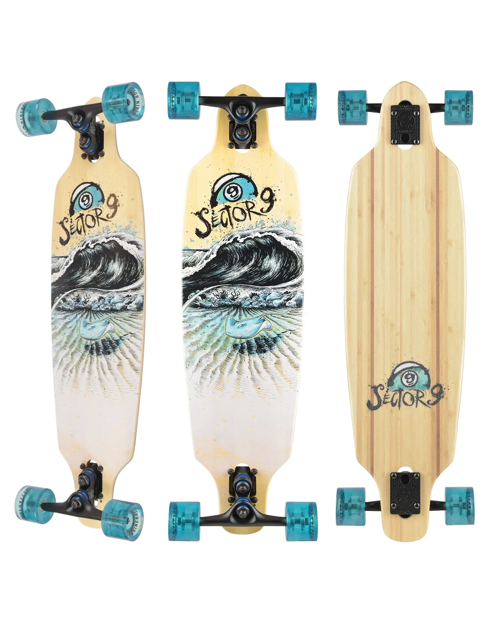 SECTOR 9 MANTA SHOOTS COMPLETE LONGBOARD