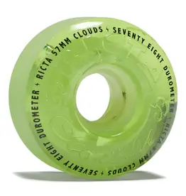 RICTA 57mm Clouds Transparent Green GITD 78a Ricta Wheels