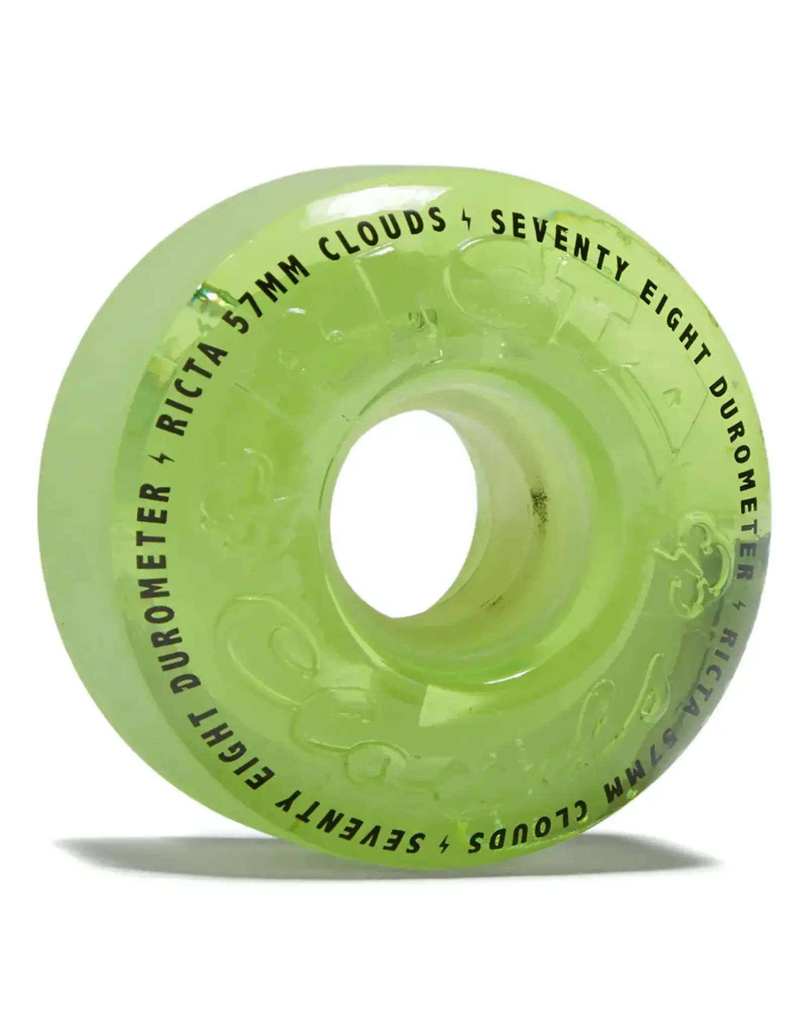 RICTA 57mm Clouds Transparent Green GITD 78a Ricta Wheels