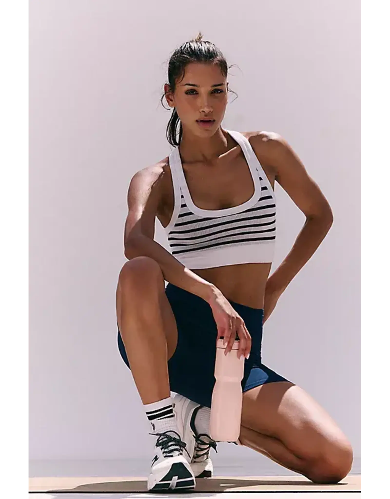 free people movement Go To Striped Sports Bra