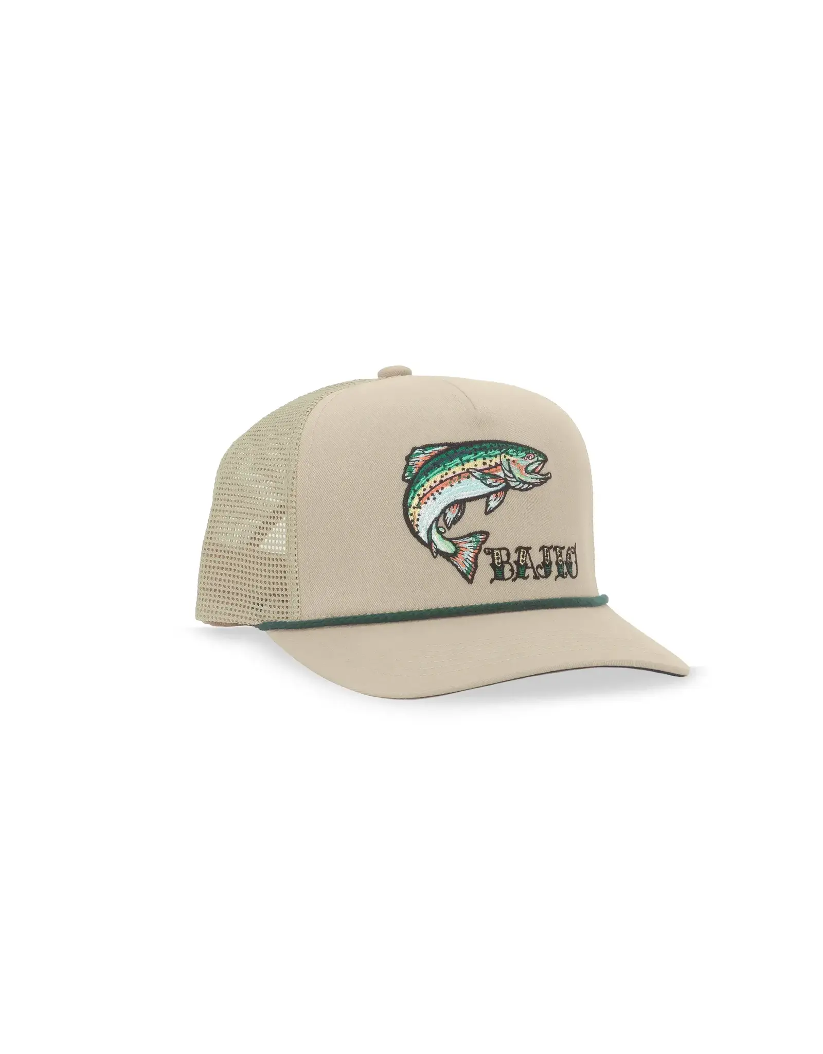 BAJIO RAINBOW TROUT CURVED BRIM TRUCKER HAT