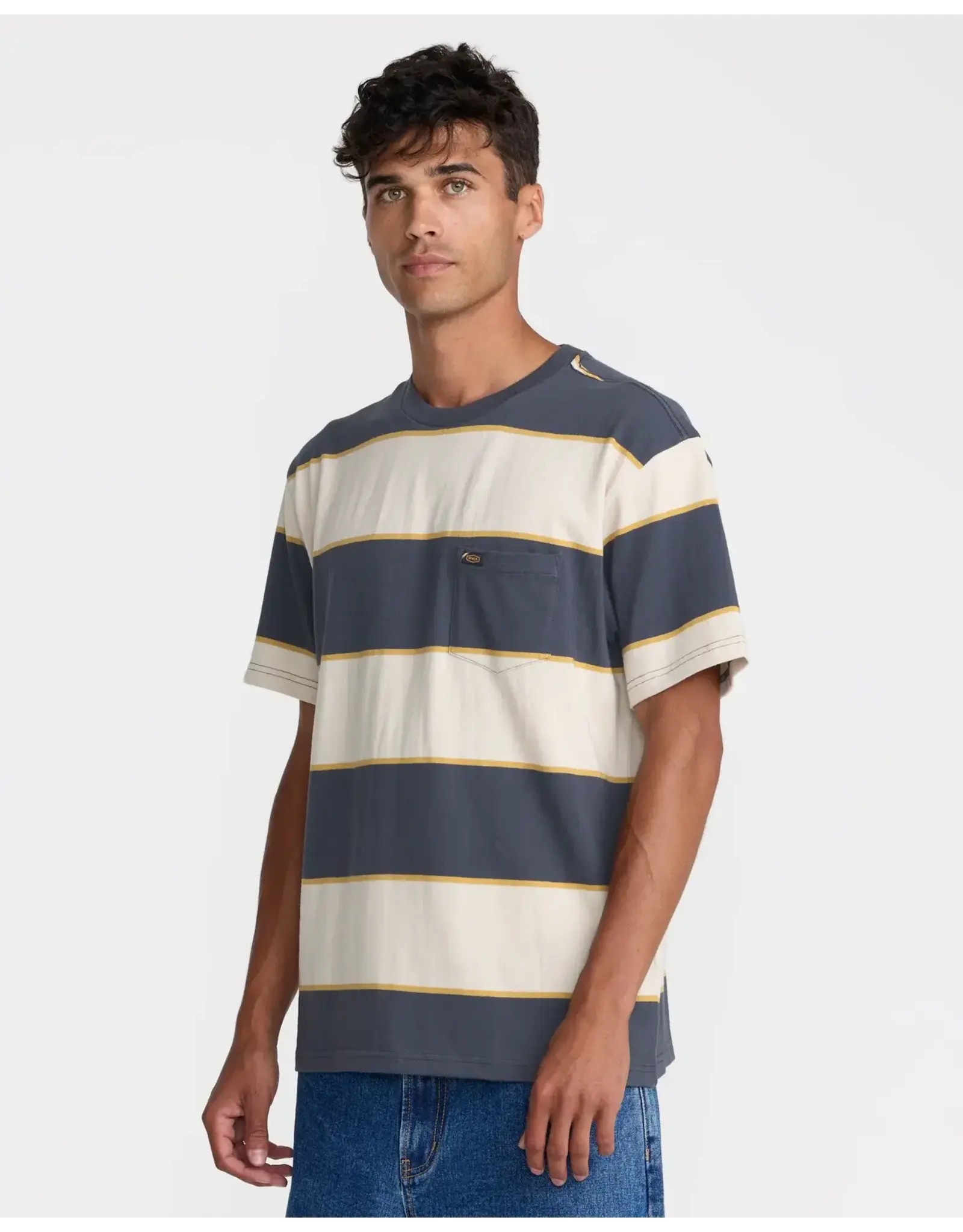 RVCA Guys DAYSHIFT STRIPE SHORT SLEEVE TEE