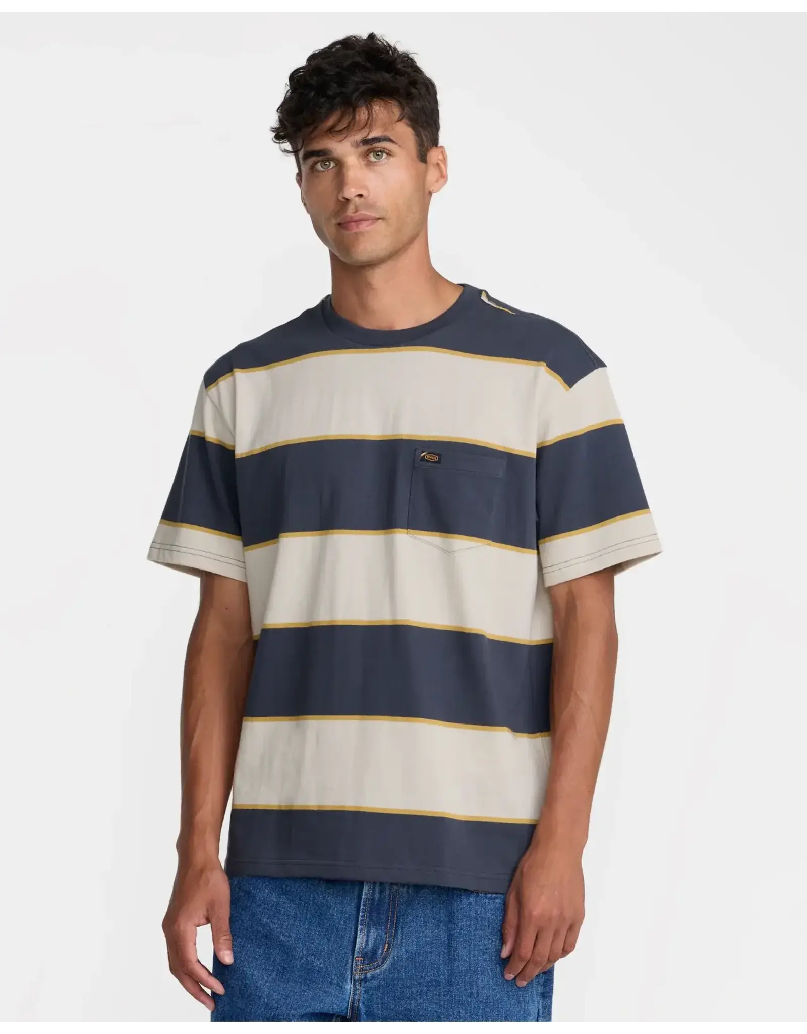 RVCA Guys DAYSHIFT STRIPE SHORT SLEEVE TEE