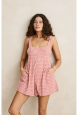 RHYTHM Kirra Check Romper