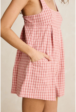 RHYTHM Kirra Check Romper