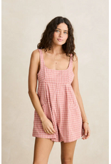 RHYTHM Kirra Check Romper