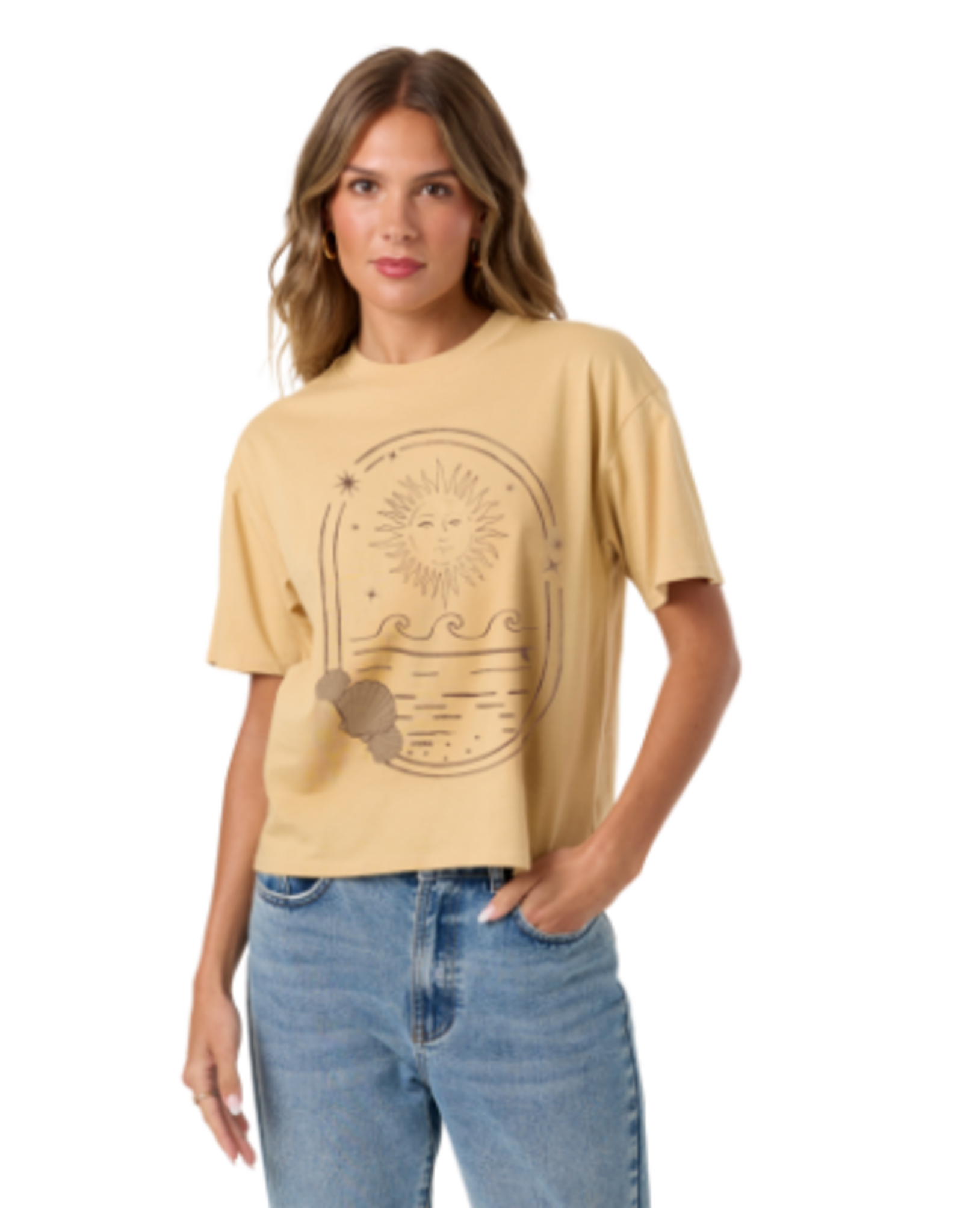 O'NEILL WOMENS SUN SHELL EASY TEE SU2641805