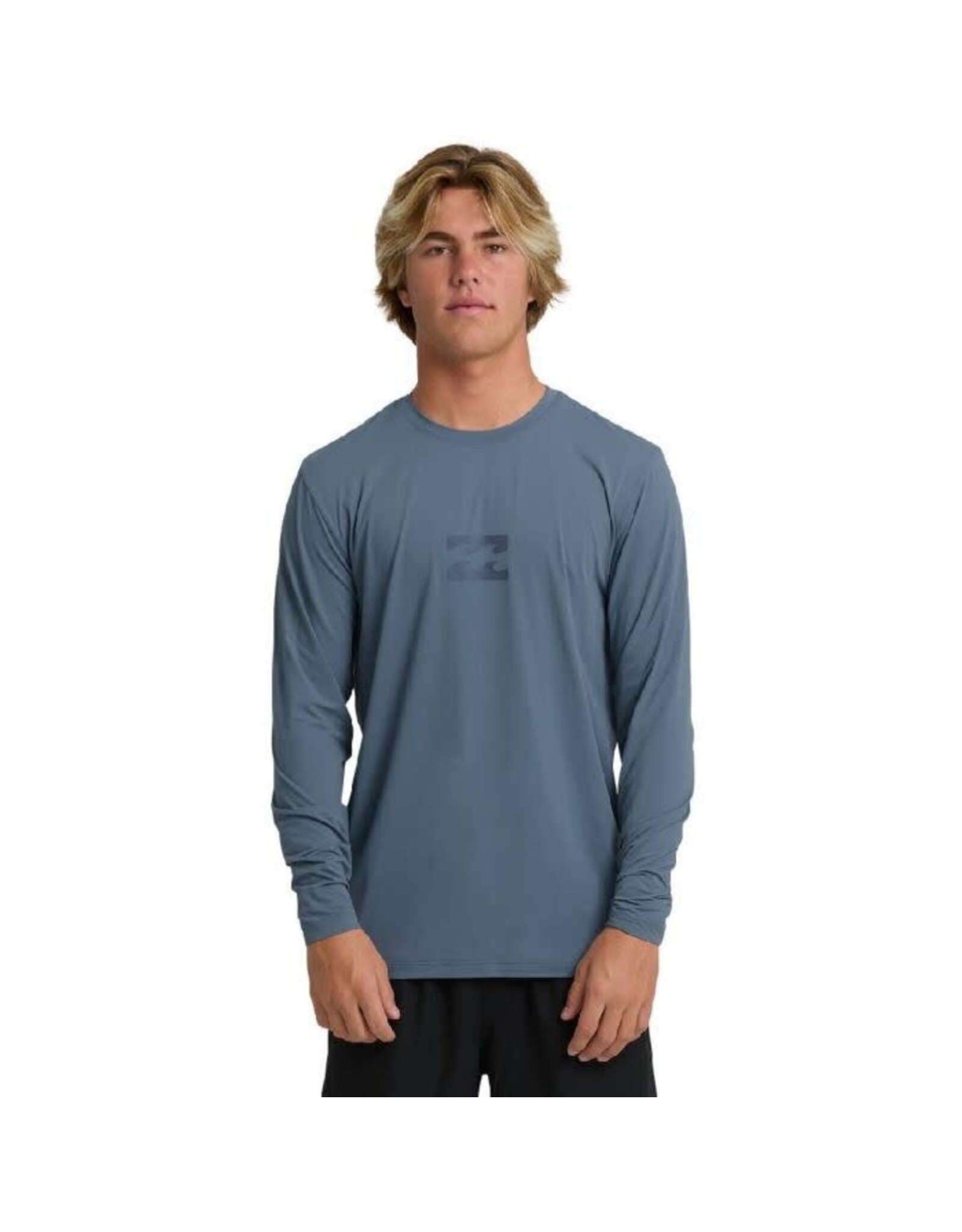 BILLABONG Billabong All Day Wave Rashguard Men's- Blue Fog