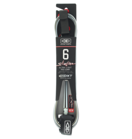 Ocean & Earth O&E SLIMLINE LIGHTWEIGHT COMP ONE-XT LEASH 6' WHT Ocean and Earth