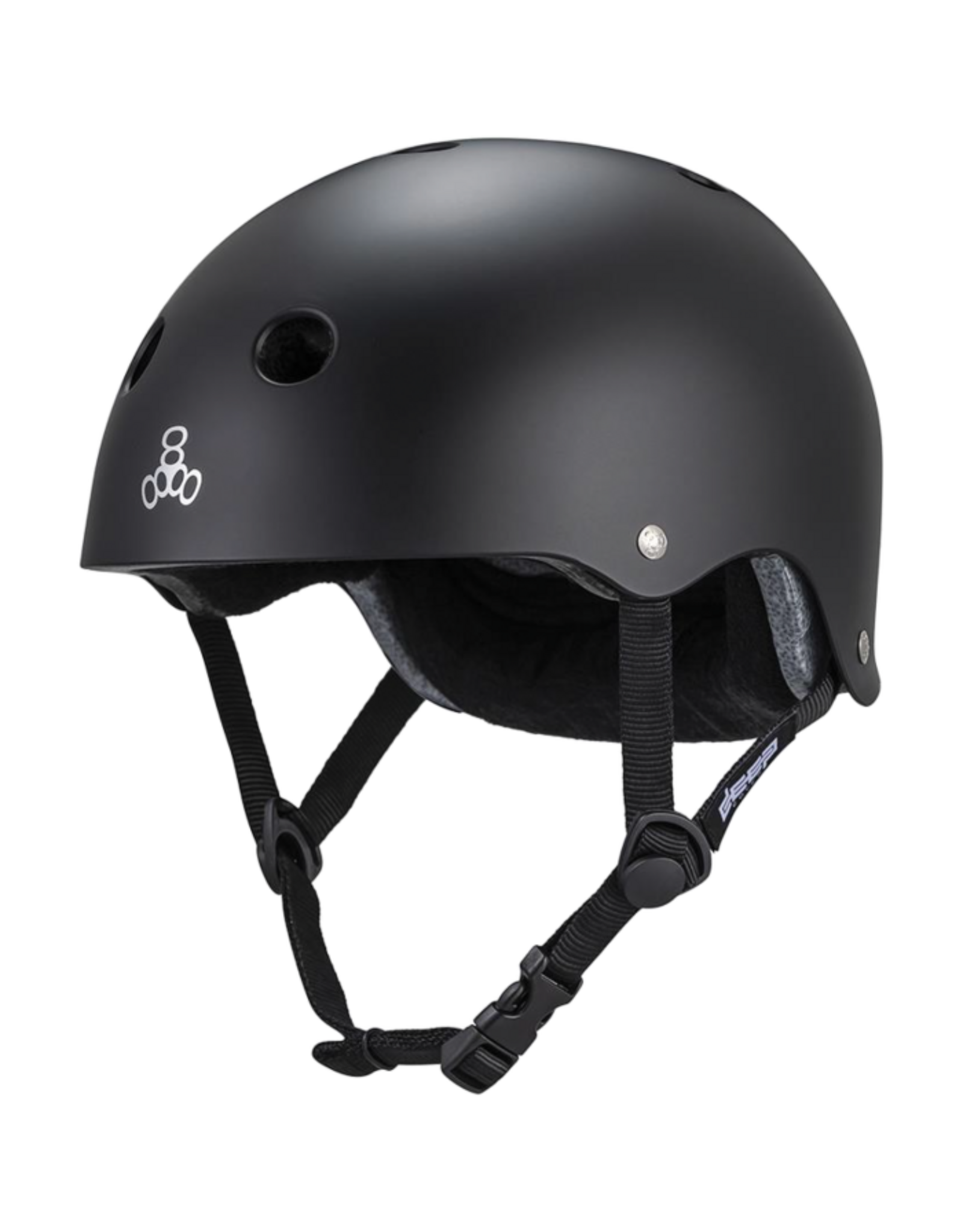 TRIPLE 8 T8 CERTIFIED DEEP COVER L/XL-MATTE BLACK Triple 8