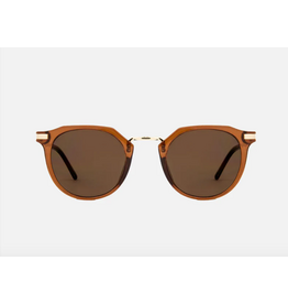 CARVE SUNGLASSES FRANKIE - GLOSS CRYSTAL TOBACCO GOLD METAL BROWN LENS